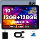 Android Tablet 10 Inch, Android 15 Tablets 2026 for Adults, Octa-Core, 12GB RAM,128GB Storage(2TB Expandable), Large Touch Screen Tablet with 10H B...