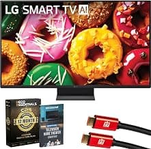 LG LB70 27" Full HD HDR10 Pro Smart LED TV 27LB7000PUA Bundle with 1 YR CPS Enhanced Protection Pack, 6FT 4K HDMI Cable and Deco Gear Home Theater ...