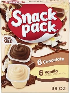 Snack Pack Chocolate and Vanilla Pudding Cups, 3.25 oz., 12-ct Family Pack