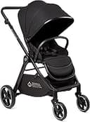 KOOLABABY Reversible Baby Stroller – Foldable Stroller with Parent & World Facing Seat, Multi-Recline & Extendable Canopy – Toddler Stroller