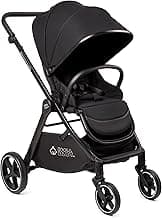 KOOLABABY Reversible Baby Stroller – Foldable Stroller with Parent & World Facing Seat, Multi-Recline & Extendable Canopy – Toddler Stroller