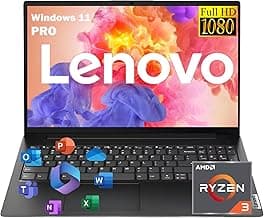Lenovo 2026 New V15 Laptop for Student & Business, Powerful AMD Ryzen 3 7320U (Beat i7-1065G7), 15.6 inch FHD, 16GB RAM, 512GB SSD, Ethernet Port R...