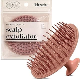 Kitsch Scalp Massager for Hair Care - Scalp Scrubber, Shampoo Brush & Exfoliator for Scalps- Hair Scrubber for Relaxing Bath - Terracotta
