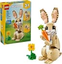 Creator 3 in 1 Cute Bunny Toy - Building Toy for Girls and Boys, Ages 8+ - Gift for Easter Basket - W/ 3 Build Options, Bunny, Seal, or Llama - 31162