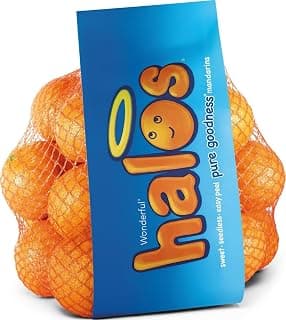 Wonderful Halos Mandarins, Sweet, Seedless, Easy Peel Mandarin Oranges - Healthy Food, Fresh Fruit, 3lb Bag