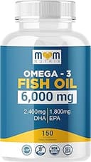 Omega 3 Fish Oil with Maximum EPA DHA - Supports Brain, Liver, Heart & Immunity - Made in The USA - 150 Softgels
