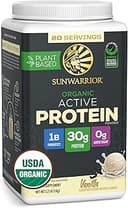 Sunwarrior Organic Plant Based Protein Powder | Vegan Organic Protein Powder with BCAA Amino Acids Plus Recovery Minerals & Botanicals | Non-GMO So...