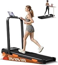 4-in-1 Walking Pad Treadmill with 15% Incline, 2.5HP Portable Under Desk Treadmills for Home and Office, Foldable Treadmill with Remote Control
