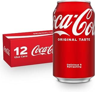 Coca-Cola Soda Soft Drink Fridge Pack Cans, 12 fl oz, 12 Pack | Carbonated drink with classic cola flavor