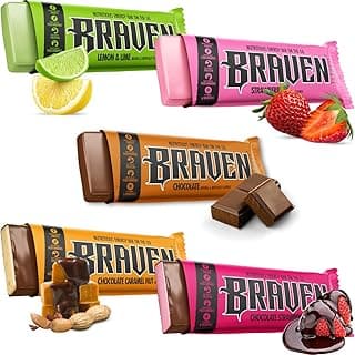 Braven Bar Classic Variety Pack Energy Bars (1.59 oz, Pack of 10) – Energy Chews with 5g Protein – On-the-Go Energy Snacks for Running, and Sports ...