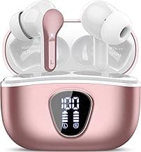 Wireless Earbuds, Bluetooth 5.4 Headphones HiFi Stereo, Bluetooth Earbuds with ENC Noise Cancelling Mic, IP7 Waterproof in Ear Earphones, 48H, LED ...