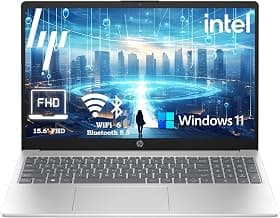 HP Essential 15.6" Laptop, 2026 Edition, 8GB RAM, 256GB SSD, Win11 | Intel 4-Core CPU, Everyday Student Computer, WiFi 6, Long Battery Life, Thin &...