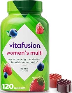 Vitafusion Women's Multivitamin Gummy | 120 Adult Gummies | with Vitamins A, B, C, D, E | Berry Flavor | Gluten and Dairy-Free Supplement