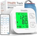 iHealth Track Smart Upper Arm Blood Pressure Monitor with Wide Range Cuff that fits Standard to Large Adult Arms, Bluetooth Compatible for iOS & An...