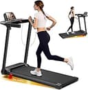 Portable Treadmill with Incline, 3.0HP Walking Pad with Handle Bar, 3-in-1 Foldable Treadmill for Home Office Small Space with Quiet Brushless, 300...