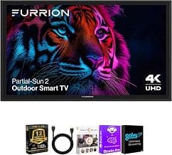 Furrion 55" Aurora Partial Sun 2 4K Outdoor Smart TV Entertainment Bundle | 55" Aurora Partial Sun 2 4K Outdoor Smart TV Bundle with HDMI Cable, 12...