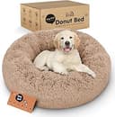 Donut Dog Bed - Premium Comfort for Anxiety Relief - Fluffy & Calming Design with Ultra-Plush Support | Cozy Round Dog Bed with Super Soft Circle S...