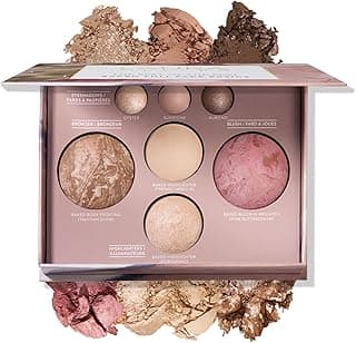 LAURA GELLER NEW YORK Best of the Best Baked Palette – 7-in-1 Full Face Palette – Bronzer, Blush, 2 Highlighters & 3 Eyeshadows – Crease-Proof, Han...