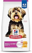 Hill's Science Diet Small & Mini, Adult 1-6, Small & Mini Breeds Premium Nutrition, Dry Dog Food, Chicken & Brown Rice, 4.5 lb Bag