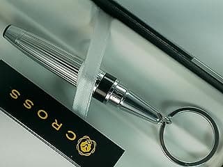 Cross Limited Collection Lamina Dalton Ballpoint Pen with Ribbed Barrel and Key Fob/Ring, in Gift Box