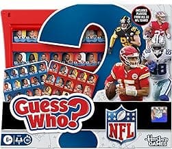 Guess Who? NFL Edition Board Game | Officially Licensed NFL Game for Kids and Families | Ages 6+ | 2 Players | 15 Mins. | Football Games