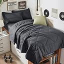 5-Piece Twin XL Comforter Set, Dark Gray | Reversible, All-Season, Soft, 5 Piece Set, All-Season Reversible Bed in a Bag, Flat Sheet, Fitted Sheet,...