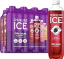 Sparkling Ice Purple Variety Pack, Flavored Water, Zero Sugar, with Vitamins and Antioxidants, 17 fl oz, 12 count (Black Raspberry, Cherry Limeade,...