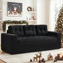 Boneless Couches for Living Room, 74" Modern 3 Seater Sofa with Deep Seat, Comfy Cloud Sofa with Corduroy Fabric, No Assembly Couch, Bean Bag Couch...