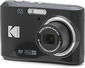 Kodak PIXPRO FZ45 Digital Camera, 16MP Point & Shoot with 4X Optical Zoom, 27mm Wide Angle, 2.7 Inch LCD, 1080p Video, Black
