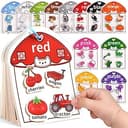 Montessori Busy Book Color Sorting Toys for Toddlers 2-4 Years | Educational Preschool Learning Activities for Kids, Sensory Fine Motor Matching Ga...