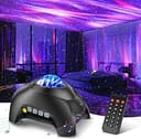 Northern Galaxy Light Aurora Projector with 33 Light Effects, Night Lights LED Star Projector for Bedroom Nebula Lamp, Remote Control, White Noises...