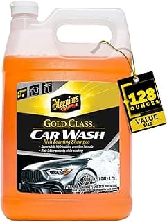 Meguiar's Gold Class Car Wash – Premium Foaming Car Wash Soap, High Gloss Finish, Safe For Clear Coats, Deep Cleans Without Removing Waxes, Car Det...