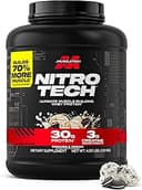 Muscletech Whey Protein Powder (Cookies & Cream, 4 Pound) - Nitro-Tech Ultimate Muscle Building Formula with Whey Protein Isolate - 30g of Protein,...