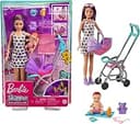 Skipper Babysitters, Inc. Playset with Skipper Babysitter Doll (Brunette), Stroller, Baby Doll & 5 Accessories, Toy for 3 Year Olds & Up