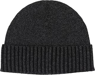 100% Cashmere Hat for Men – Men’s Knit Winter Beanie