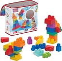 Mega Bloks First Builders Toddler Blocks Toys Set, Big Building Bag with 80 Pieces and Storage, Ages 1+ Years