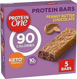 Protein One Peanut Butter Chocolate Protein Bars, GLP-1 Friendly, 5 Ct, 4.8 oz