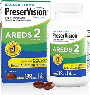 PreserVision AREDS 2 Eye Vitamins, #1 Eye Doctor Recommended Brand, Lutein and Zeaxanthin Supplement with Vitamin C, Vitamin E, Zinc, and Copper, 1...