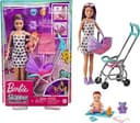Skipper Babysitters, Inc. Playset with Skipper Babysitter Doll (Brunette), Stroller, Baby Doll & 5 Accessories, Toy for 3 Year Olds & Up