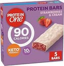 Protein One Strawberries and Cream Protein Bars, GLP-1 Friendly, 5 Ct, 4.8 oz