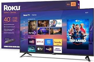 Roku 40-Inch Select Series Smart TV 2026-1080p Full HD TV - RokuTV | Flat Screen LED Television with Voice Remote, Wi-Fi & Bluetooth Headphone Mode...
