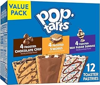 Pop-Tarts Toaster Pastries, Breakfast Foods, Kids Snacks, Value Pack, Chocolate Lover's Variety Pack, 20.3oz Box (12 Pop-Tarts)