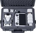 Lykus Titan MM410 Waterproof Hard Case for DJI Mini 4 Pro/Mini 3/Pro and RC2/RC/RC-N2/N1, Support 7 batteries and RC lanyard [CASE ONLY]
