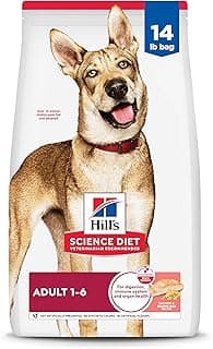 Hill's Science Diet Adult 1-6, Adult 1-6 Premium Nutrition, Dry Dog Food, Salmon & Brown Rice, 14 lb Bag