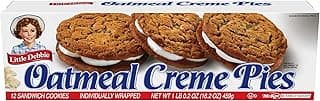 Little Debbie Oatmeal Crème Pies, 12 Individually Wrapped Sandwich Cookies, 16.2 OZ Box
