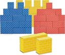 Bankers Box at Play Heavy Duty Jumbo Cardboard Building Blocks, 40 Pack, Large and Medium Toy Blocks for Kids and
