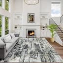 8x10 Area Rugs Washable Rug: Large Modern Abstract Living Room Rug Soft Anti-Skid Thin Carpet Indoor Floor Non-Shedding Carpets for Bedroom Dining ...