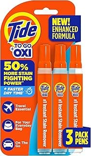 Tide Stain Remover for Clothes, Tide To Go Pen, Instant Stain Remover Pen & Spot Cleaner, Portable & Travel-Friendly, Works on Food & Drink Stains,...