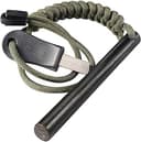 4" Survival Ferro Rod Drilled Flint Fire Starter and Striker Kit | Ferrocerium Rod with Paracord Landyard Handle and Striker, 4"(Long) x 3/8"(Diame...
