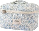 Large Makeup Bag, Cute Cosmetic Bag for Women Girls, Floral Coquette Aesthetic Toiletry Bag, Travel Make Up Organizer Bag (BDLH)